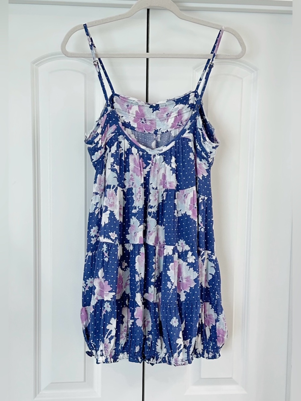 Free People Printed Crush & Blush Playsuit - Deep Sea Combo - Picture 6 of 9